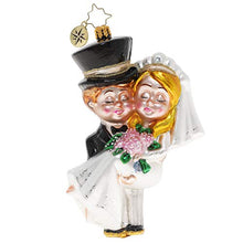 Load image into Gallery viewer, Christopher Radko Hand-Crafted European Glass Christmas Ornament, Married & Bright!