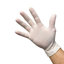 Load image into Gallery viewer, KingSeal Size MEDIUM Latex General Purpose Gloves, Powder Free, 4 mil, Non-Medical Uses Only - 1 Box of 100 Gloves By Weight