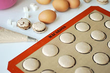 Load image into Gallery viewer, Silpat Perfect Macaron Non-Stick Silicone Baking Mat, 11-5/8" x 16-1/2", Orange