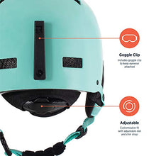 Load image into Gallery viewer, Retrospec Traverse H1 Ski & Snowboard Helmet, Convertible to Bike/Skate, Teal Gloss, Small (51-55cm)