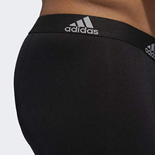 Load image into Gallery viewer, adidas Men's Performance Boxer Briefs Underwear (3-Pack), Black/Black Black/Black Black/Black, LARGE