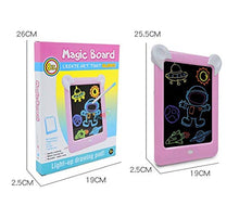 Load image into Gallery viewer, Wang5995 LED Luminous Drawing Board Child Electronic Fluorescent Writing Painting Pads,Fluorescent Writing Pad Plue Kid Toys (Color : Blue)