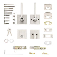 Load image into Gallery viewer, Kwikset 991 Halifax Keyed Entry Lever and Single Cylinder Deadbolt Combo Pack featuring SmartKey Security in Satin Nickel
