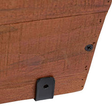 Load image into Gallery viewer, Amazon Basics Recycled Wood Deck Rectangular Hanging Planter, 2-Pack, Brown, Classic, Rustic, 18.9" x 7.87" x 7.5"