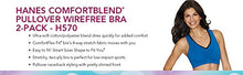Load image into Gallery viewer, Hanes Women's Comfort-Blend Flex Fit Pullover Bra (Pack of 2),White/White,XX-Large
