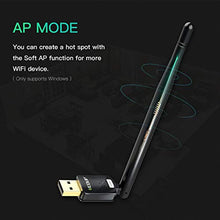 Load image into Gallery viewer, EDUP LOVE USB Wi-Fi Adapter with 6dBi Antenna, USB Wireless 150Mbps Network Adapter WiFi Dongle for Laptop Desktop PC Support Windows 10/8.1/7 /XP/Vista/Mac OS