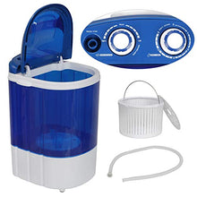 Load image into Gallery viewer, SUPER DEAL Mini Washing Machine Compact Counter Top Washer with Spin Cycle Basket and Drain Hose