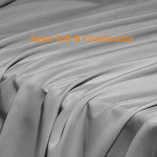 Load image into Gallery viewer, SONORO KATE Bed Sheet Set Super Soft Microfiber 1800 Thread Count Luxury Egyptian Sheets Fit 18 - 24 Inch Deep Pocket Mattress Wrinkle and Hypoallergenic-6 Piece (Grey, Queen)