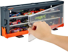 Load image into Gallery viewer, Hot Wheels Interactive Display Case with 8 1:64 Scale Hot Wheels Cars, Storage for 12 Toy Cars, Connects to Hot Wheels Track, Gift for Collectors & Kids 4 Years & Older
