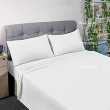Load image into Gallery viewer, HOMEIDEAS Bed Sheets Set Extra Soft Brushed Microfiber 1800 Bedding Sheets - Deep Pocket, Wrinkle & Fade Free - 4 Piece(Queen,White)