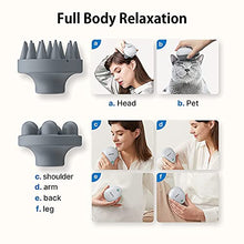 Load image into Gallery viewer, Electric Scalp Massager, RENPHO Waterproof Portable Head Massager with 4 Replacement Massage Heads, Handheld Head Scratcher for Hair Growth, Stress Relief, Deep Cleaning, Full Body Massage