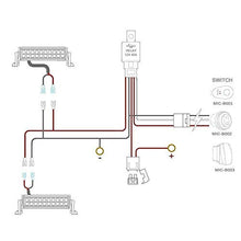 Load image into Gallery viewer, MICTUNING 7 Way Plug Inline Trailer Cord with 7 Gang Junction Box Bundle MIC-B1002 LED Light Bar Wiring Harness