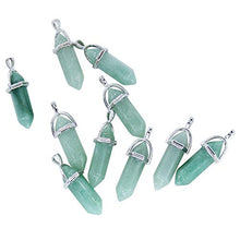 Load image into Gallery viewer, Wholesale 10PCS Genuine Green Aventurine Stone Healing Point Reiki Chakra Pendants Bulk for Jewelry Making