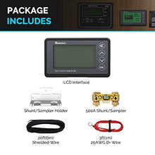Load image into Gallery viewer, Renogy 500A Battery Monitor, High and Low Voltage Programmable Alarm, Voltage Range 10V-120V and up to 500A, Compatible with 12V Lithium Sealed, Gel, Flooded Batteries