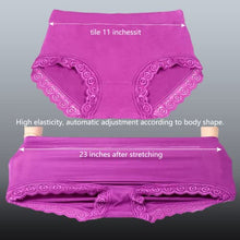 Load image into Gallery viewer, Ladies Underwear Women Seamless Panties Plus Size sexy Modal High Waisted Solid Color lace For Granny Briefs 4 Pack(4XL)