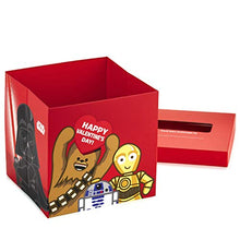 Load image into Gallery viewer, Hallmark Valentines Day Cards for Kids and Mailbox for Classroom Exchange, Star Wars (1 Box, 32 Valentine Cards, 35 Stickers, 1 Teacher Card)