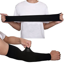 Load image into Gallery viewer, UV Protection Cooling Arm Sleeves Sun Sleeves Arm Cover for Women &Girls&Adult&Youth&Men Cycling, Running,Golf,Outdoor Tattoos Arm Warmer -Black,White,Beige