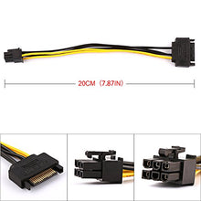 Load image into Gallery viewer, Ubit 6 Pack PCI-E Riser Express Cable 16X to 1X ( Dual-6pin / MOLEX) with Led Graphics Extension Ethereum ETH Mining Powered Riser Adapter Card+60cm USB 3.0 Cable