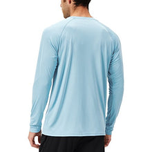 Load image into Gallery viewer, NAVISKIN Men's Sun Protection UPF 50+ UV Outdoor Long Sleeve Shirts Powder Blue Size M