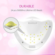 Load image into Gallery viewer, UV LED Nail Lamp, SUNUV UV LED Nail Polish Dryer Gel Machine for Manicure and Pedicure with Sensor and 4 Timers 36W SUN5