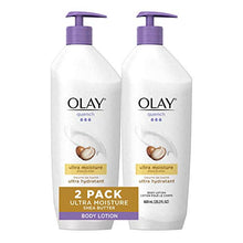 Load image into Gallery viewer, Olay Quench Body Lotion Ultra Moisture with Shea Butter and Vitamins E and B3, 20.2 fl. oz (Pack of 2)