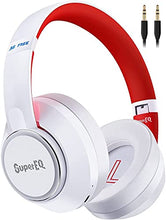 Load image into Gallery viewer, Hybrid Active Noise Cancelling Headphones, SuperEQ S1 Wireless Over Ear Bluetooth Headset, 45H Playtime, Hi-Res Audio, Deep Bass, Wireless & Wired 2-in-1 Ideal for Travel Home Office (White)