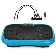 Load image into Gallery viewer, MUCHOO Vibration Plate Fitness Machine Whole Body Workout Platform Machine w/Loop Bands Body Slimmer Weight Loss and Home Training & Exercise Blue