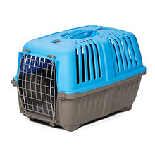 Load image into Gallery viewer, Pet Carrier: Hard-Sided Dog Carrier, Cat Carrier, Small Animal Carrier in Blue| Inside Dims 17.91L x 11.5W x 12H & Suitable for Tiny Dog Breeds | Perfect Dog Kennel Travel Carrier for Quick Trips