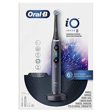 Load image into Gallery viewer, Oral-B iO Series 8 Electric Toothbrush with 2 Replacement Brush Heads, Black Onyx