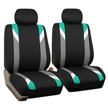 Load image into Gallery viewer, FH Group FB033MINT102 Universal Fit Mint Bucket Automotive Seat Covers fits Most Cars, SUVs, and Trucks (Modernistic Airbag Compatible, Set of 2)