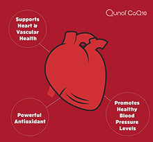 Load image into Gallery viewer, Qunol Mega Ubiquinol CoQ10 100mg, Superior Absorption, Patented Water and Fat Soluble Natural Supplement Form of Coenzyme Q10, Antioxidant for Heart Health, 120 Count (Pack of 1) Softgels