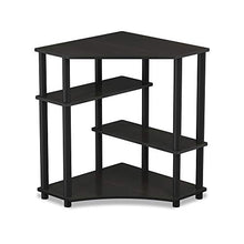 Load image into Gallery viewer, FURINNO Turn-N-Tube Space Saving, Corner Desk, Espresso/Black