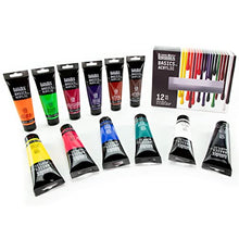 Load image into Gallery viewer, Liquitex BASICS 6 Tube Acrylic Paint Set, 22ml, Fluorescent