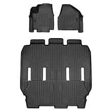 Load image into Gallery viewer, SMARTLINER 3 Row Liner Set Black Compatible with 2017-2021 Chrysler Pacifica 7 or 8 Passenger Model (No Hybrid Models) and 2020 Voyager