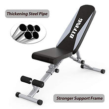 Load image into Gallery viewer, BTFING Weight Bench, Adjustable Strength Training Bench for Full Body Workout with Fast Folding
