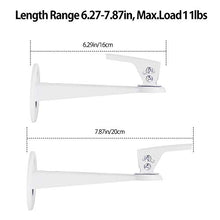 Load image into Gallery viewer, Mini Projector Wall Mount/Projector Hanger/CCTV Security Camera Housing Mounting Bracket(White) - for CCTV/Camera/Projector/Webcam - with Load 11 lbs Length 7.8 inch - Rotation 360° White