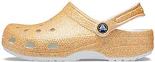 Load image into Gallery viewer, Crocs Unisex Men's and Women's Classic Sparkly Clog | Metallic Shoes, Orange Sorbet Glitter, 10 US