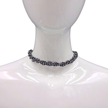 Load image into Gallery viewer, MGR MY GEMS ROCK! BjB 4MM Petite Faceted Cut Hematite Beaded Endless Infinity Long Necklace, Approx. 70-Inch Long.