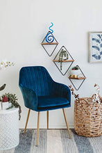 Load image into Gallery viewer, Simulayte Floating Geometric Triangle Shelves | Rustic Wall Shelf Set of 3 | Modern Wall Decor | Diamond Frame | Farmhouse Art | Mounting Hardware Included