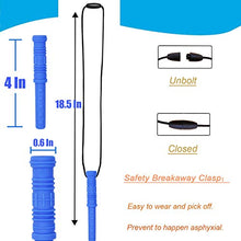 Load image into Gallery viewer, Chew Necklace by GNAWRISHING - 6-Pack - Perfect for Autistic, ADHD, SPD, Oral Motor Children, Kids, Boys, and Girls (Tough, Long-Lasting)