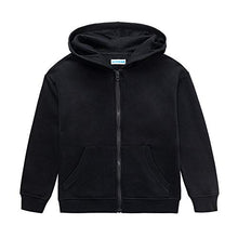 Load image into Gallery viewer, UNACOO Kid's Soft Brushed Fleece Full Zip-Up Hooded Sweatshirt Basic Hoodie for Boys or Girls(Grey, l(9-10 Years))