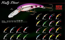 Load image into Gallery viewer, Cotton Cordell Wally Diver Walleye Crankbait Fishing Lure, Accessories for Freshwater Fishing, 3 1/8", 1/2 oz, Chrome Black Back