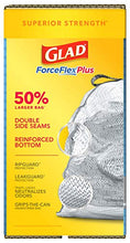 Load image into Gallery viewer, Glad ForceFlexPlus XL Grey Kitchen Drawstring Trash Bags, Febreze, 20 Gal, 80 Ct (Package May Vary)