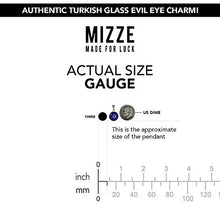 Load image into Gallery viewer, Silver Evil Eye Necklace with BLUE Glass Evil Eye Charm - 925 Sterling Silver 19 Inch Box Chain