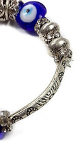 Load image into Gallery viewer, Nazareth Store Blue Beads Evil Eye Bracelet Hamsa Hand of Fatima for Men Women Stretch Bracelets Lucky Charm
