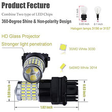 Load image into Gallery viewer, iBrightstar Newest 9-30V Super Bright Low Power 3157 4157 3057 3156 LED Bulbs with Projector Replacement for Back Up Reverse Lights and Tail Brake Parking Lights, Xenon White