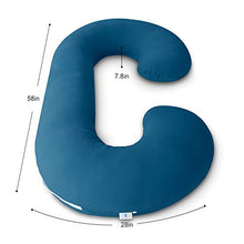 Load image into Gallery viewer, INSEN Pregnancy Body Pillow with Jersey Cover,C Shaped Full Body Pillow for Pregnant Women
