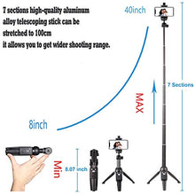 Load image into Gallery viewer, Selfie Stick, 40 Inch Selfie Stick Tripod with Wireless Remote, Phone Tripod Stand Compatible with iPhone 12 11 pro Samsung Note 20 10 S20…