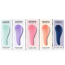 Load image into Gallery viewer, Crave Naturals Glide Thru Detangling Brush for Adults & Kids Hair. Detangler Hairbrush for Natural, Curly, Straight, Wet or Dry Hair. Hair Brushes for Women. Styling Brush (Turquoise)
