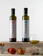 Load image into Gallery viewer, EXAU Italian Extra Virgin Olive Oil - Polyphenol Rich Olive Oil Made in Italy - Non GMO, Cold Pressed Olive Oil for Cooking - 2022 Harvest - DUE² Gourmet Olive Oil Gift Set with Lina & Turi, 16.9 fl. oz. x 2